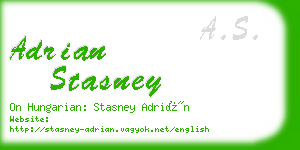 adrian stasney business card